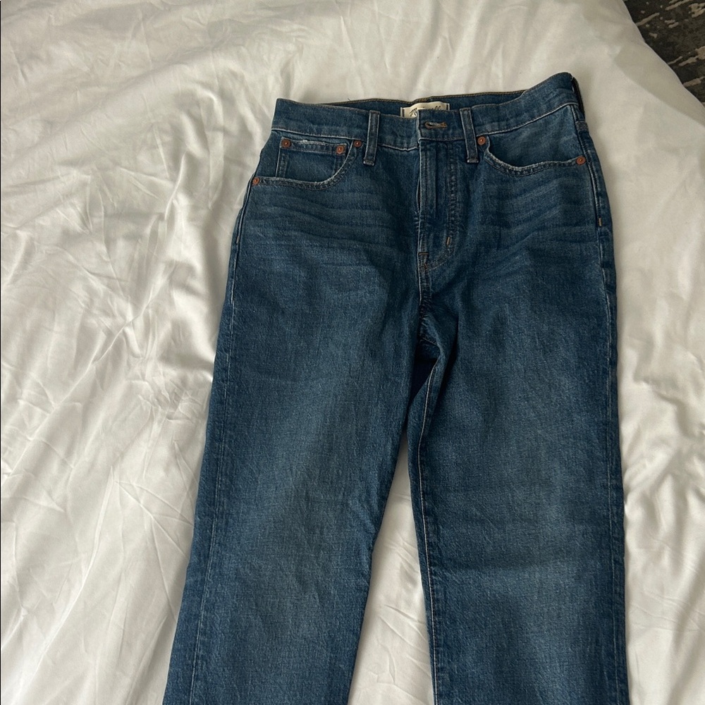 Madewell women’s Straight Blue Jeans